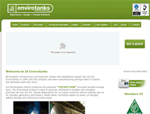 Tablet Screenshot of jaenvirotanks.co.uk